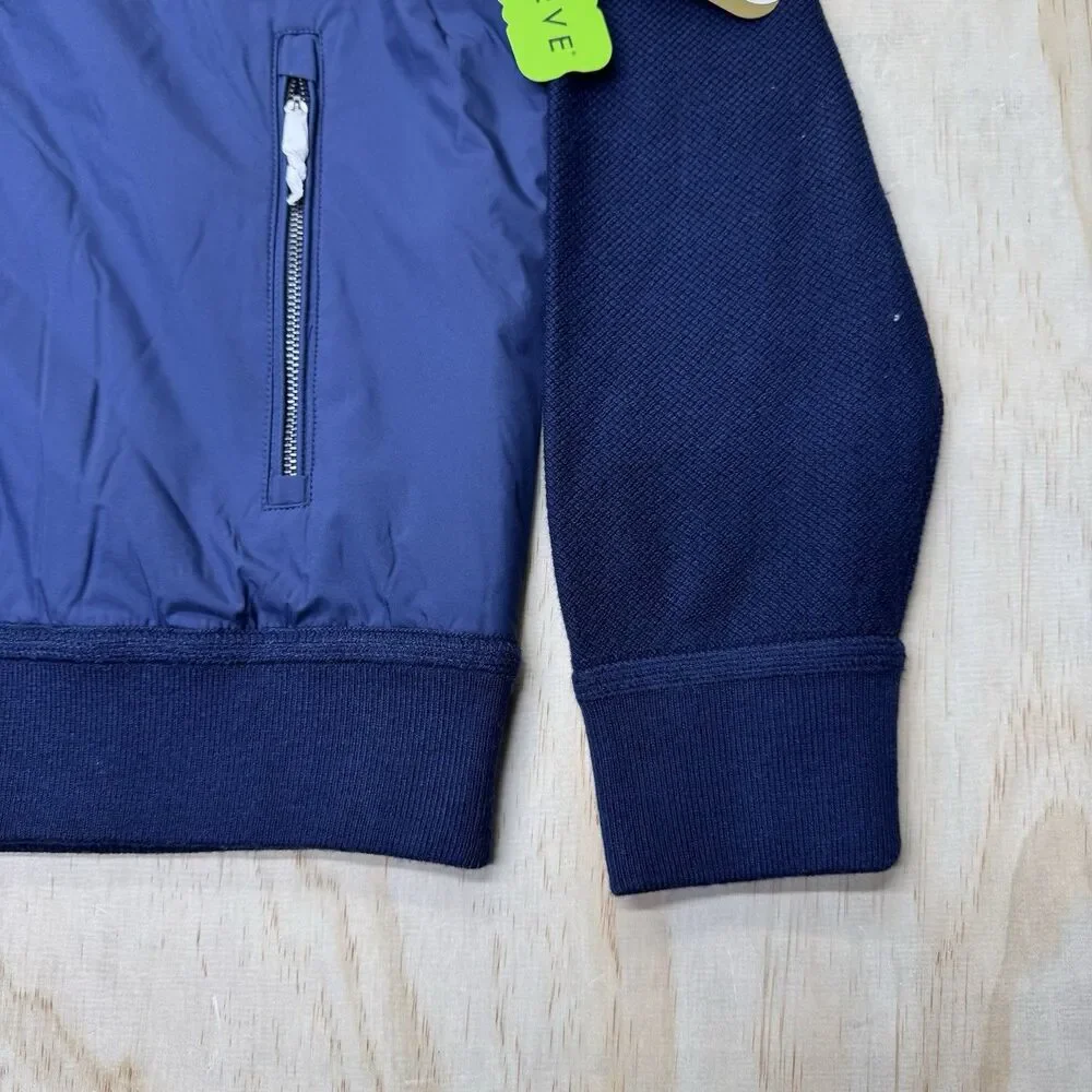 NEW Ralph Lauren RLX Golf Mens Full Zip Hybrid Sweater Jacket Primaloft Navy LG